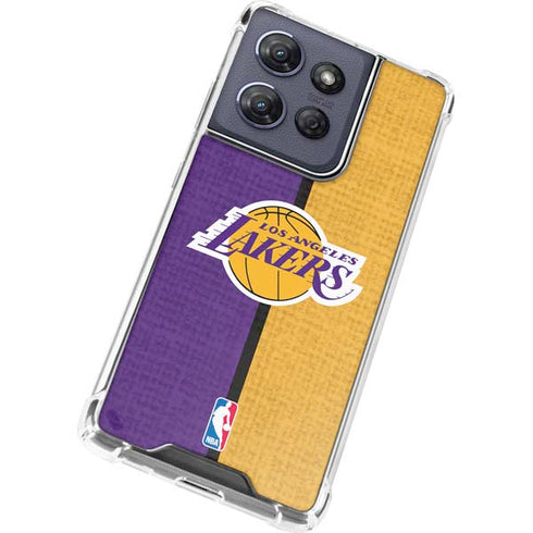 NBA Los Angeles Lakers Canvas Moto G Power 5G (2025) Clear Case